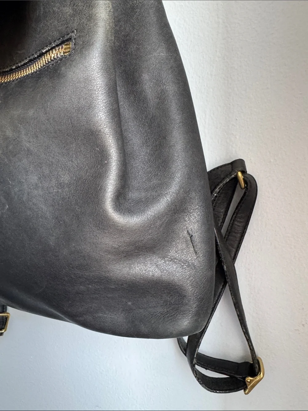 Coach 9827 Legacy Black Leather Backpack with Gold Hardware